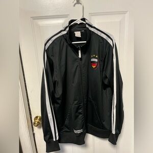 Vintage Men's FIFA World Cup 10 Germany 2006 Black and White track jacket